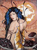 Arte de mosaico de hadas mariposa