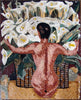 Diego Rivera Nu avec Lys Calla - Reproduction Mosaïque