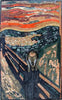 Edvard Munch Scream - Reprodução de arte em mosaico