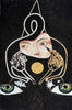 Felix Mas Donna con gatti - Riproduzione di arte del mosaico