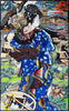 Geisha Marble Mosaic Mural