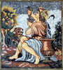 Mosaico de escena griega