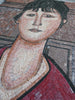 "Kopf eines jungen Mädchens" - Amedeo Modigliani Mosaikreproduktion