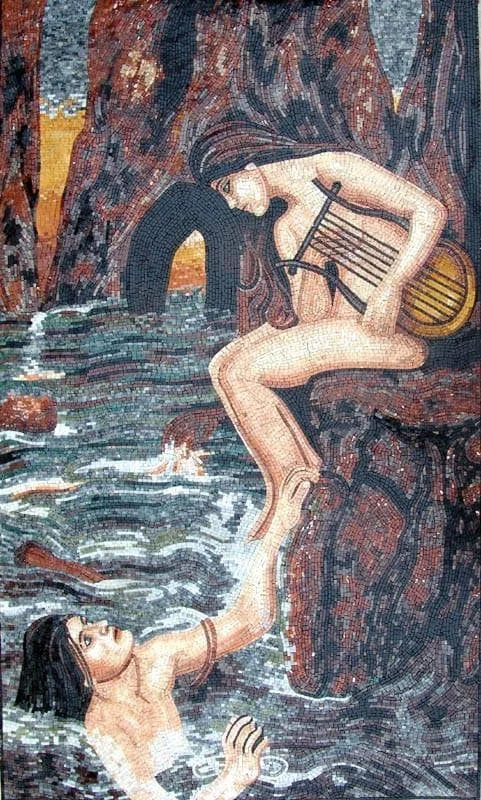 John Waterhouse The Sirens Mosaic Artwork