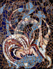Obra de mosaico de Medusa pacífica