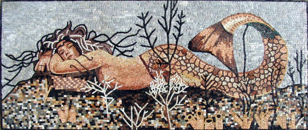 Mosaico della piscina della sirena