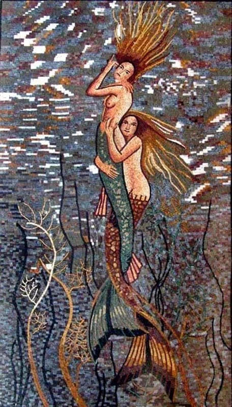 mosaico de sereias