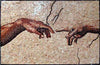 Микеланджело Сотворение Адама - Репродукция мозаики