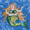 Disegni a mosaico - Sirena verde