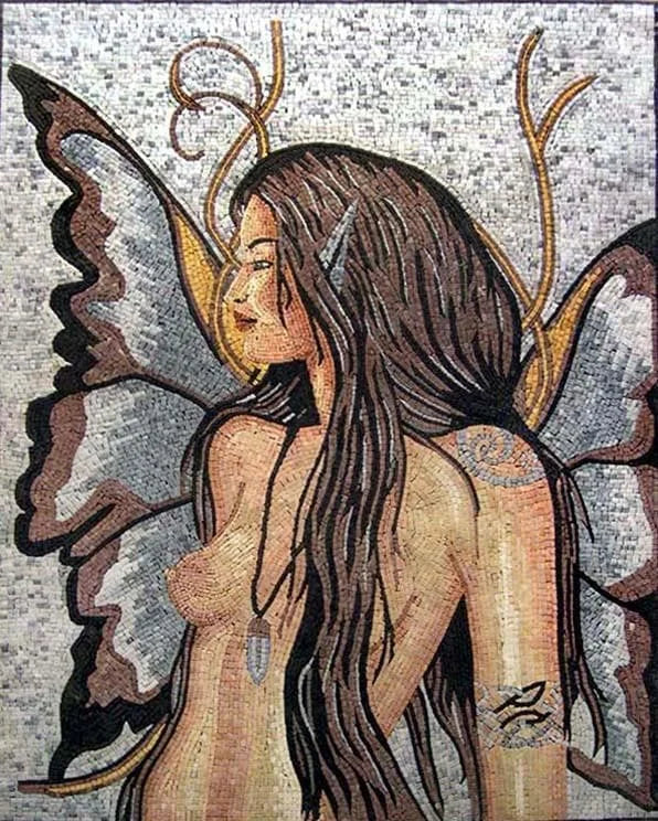 Nude Fairy Marble Mosaic