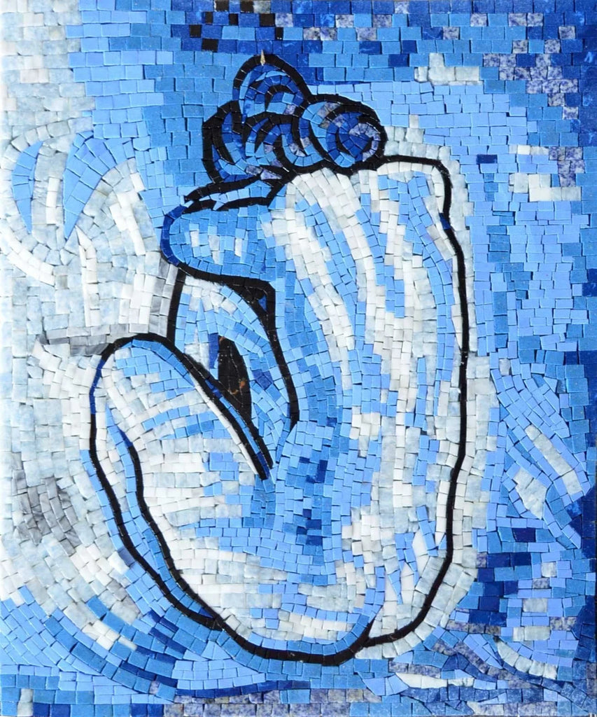 Пабло Пикассо Блюз - Репродукция мозаики