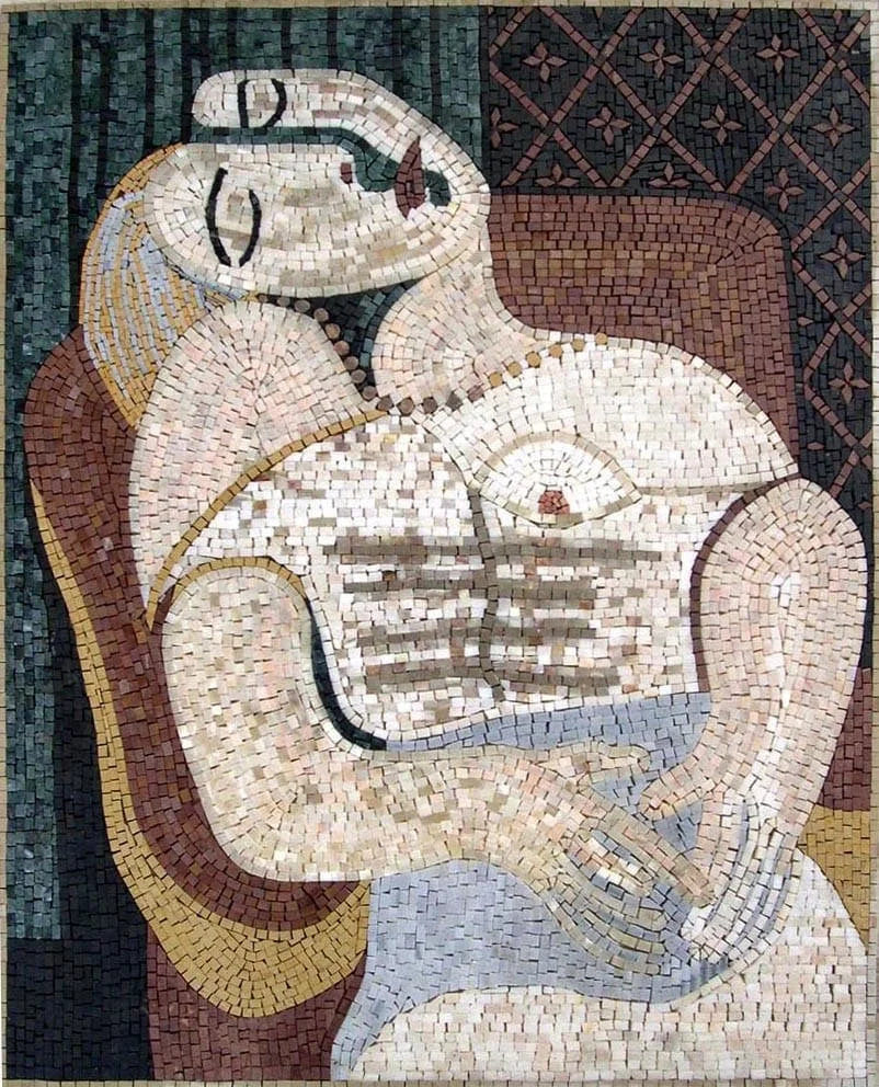 Pablo Picasso Le R Ve - Riproduzione in mosaico