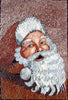 Arte em mosaico do Papai Noel