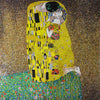O Beijo de Gustav Klimt Reprodução em Mosaico - Arte em Mosaico