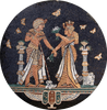 The Pharaohs Marble Mosaic Medallions