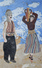 Traditional Couple Handmade Mosaic