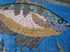 Um peixe no fundo - arte de parede em mosaico