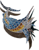 Um peixe-espada e seu mosaico náutico de sombra
