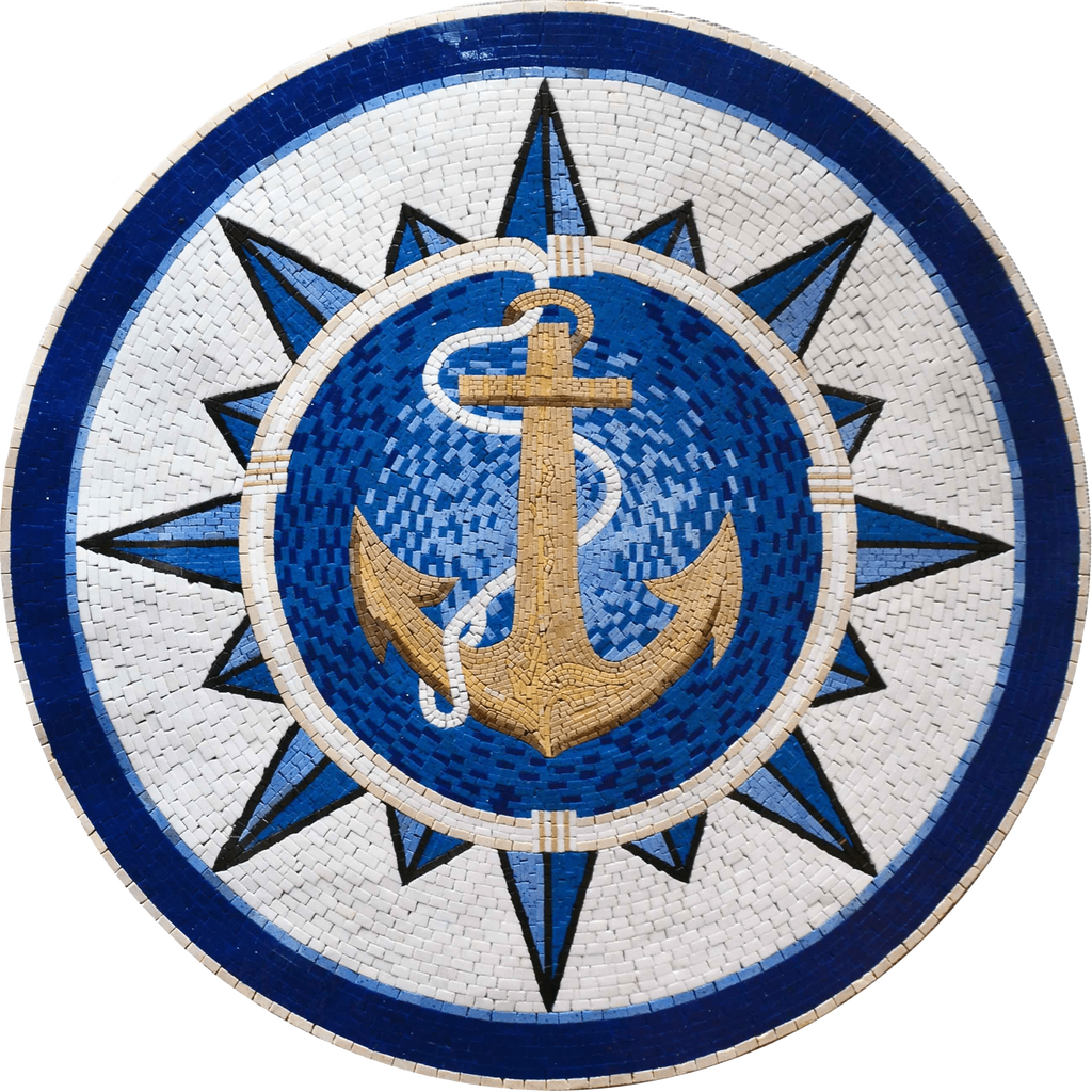 The Voyager's Anchor: Mosaic Medallion