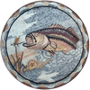 Pesce Medaglione Mosaico