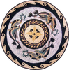 Medaglioni in mosaico - Ruote dei delfini