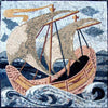 Мозаика парусной лодки