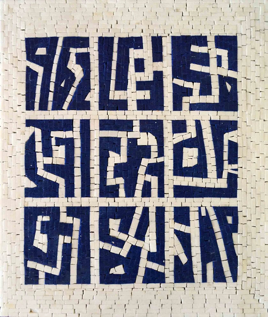 Criptografia abstrata - padrão mosaico abstrato