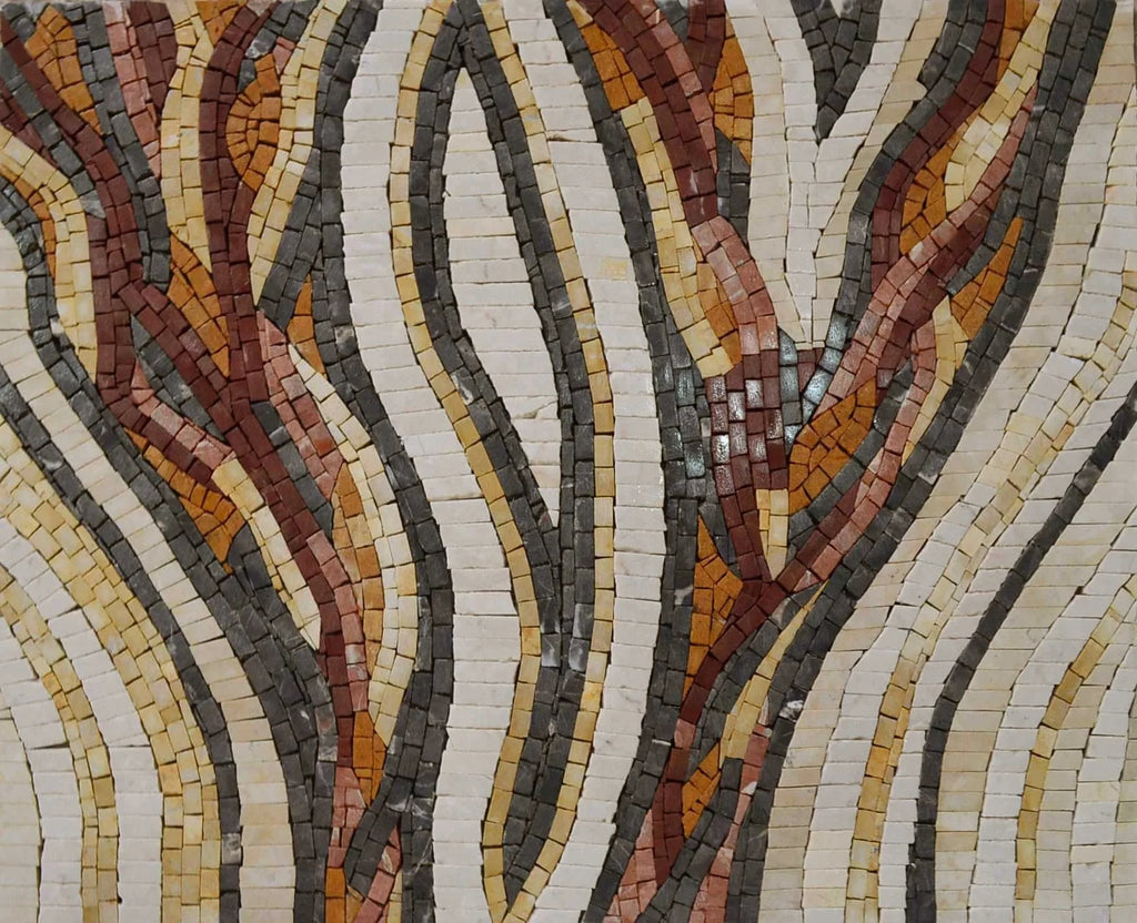 Abstract Snake Pattern Mosaic | Patterns | Mozaico