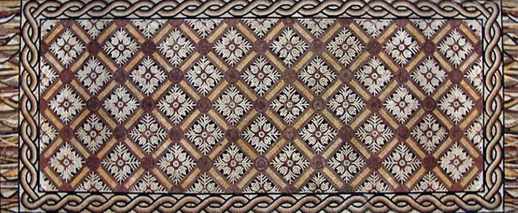 Tappeto a mosaico geometrico