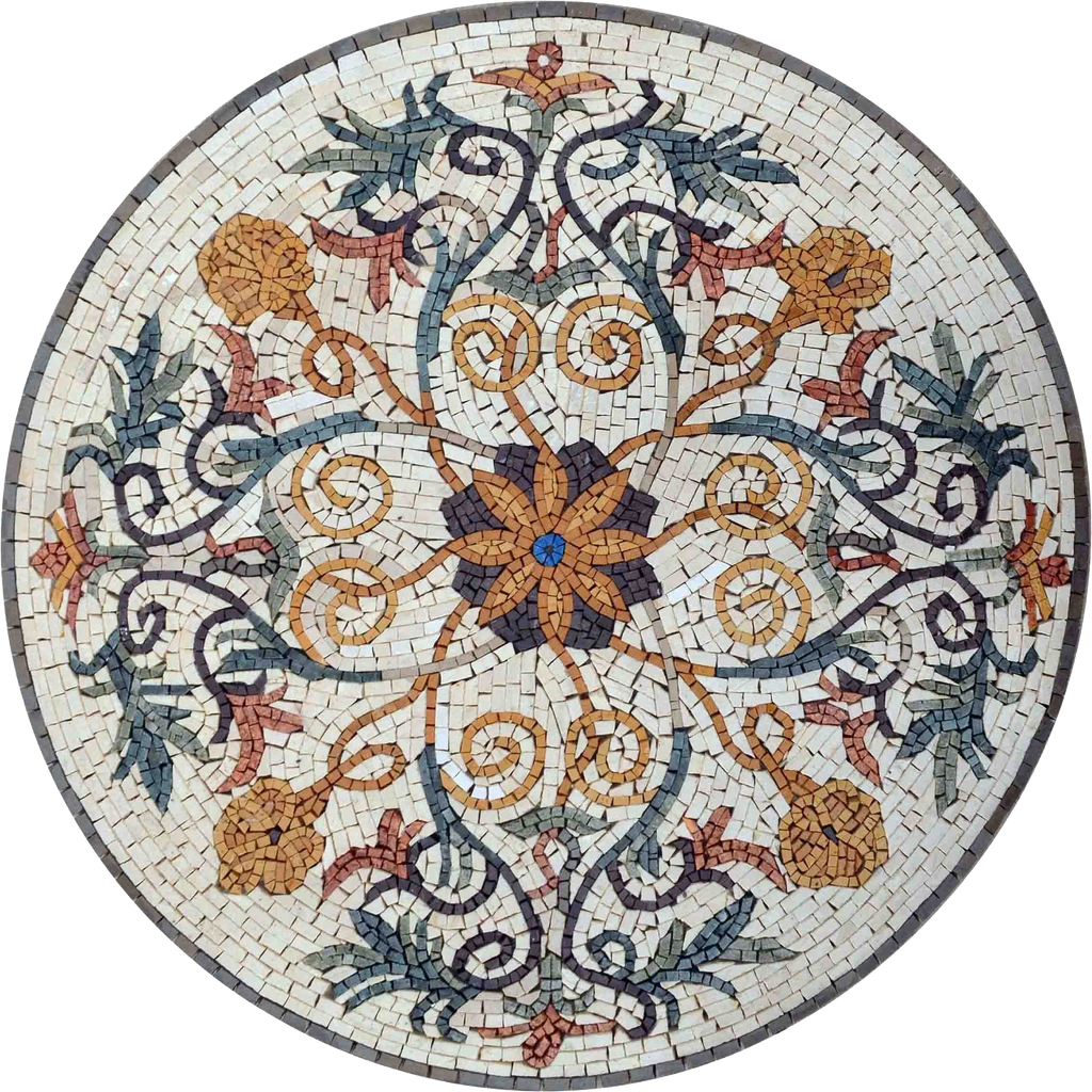 Medaglione in mosaico - boschetto boemo