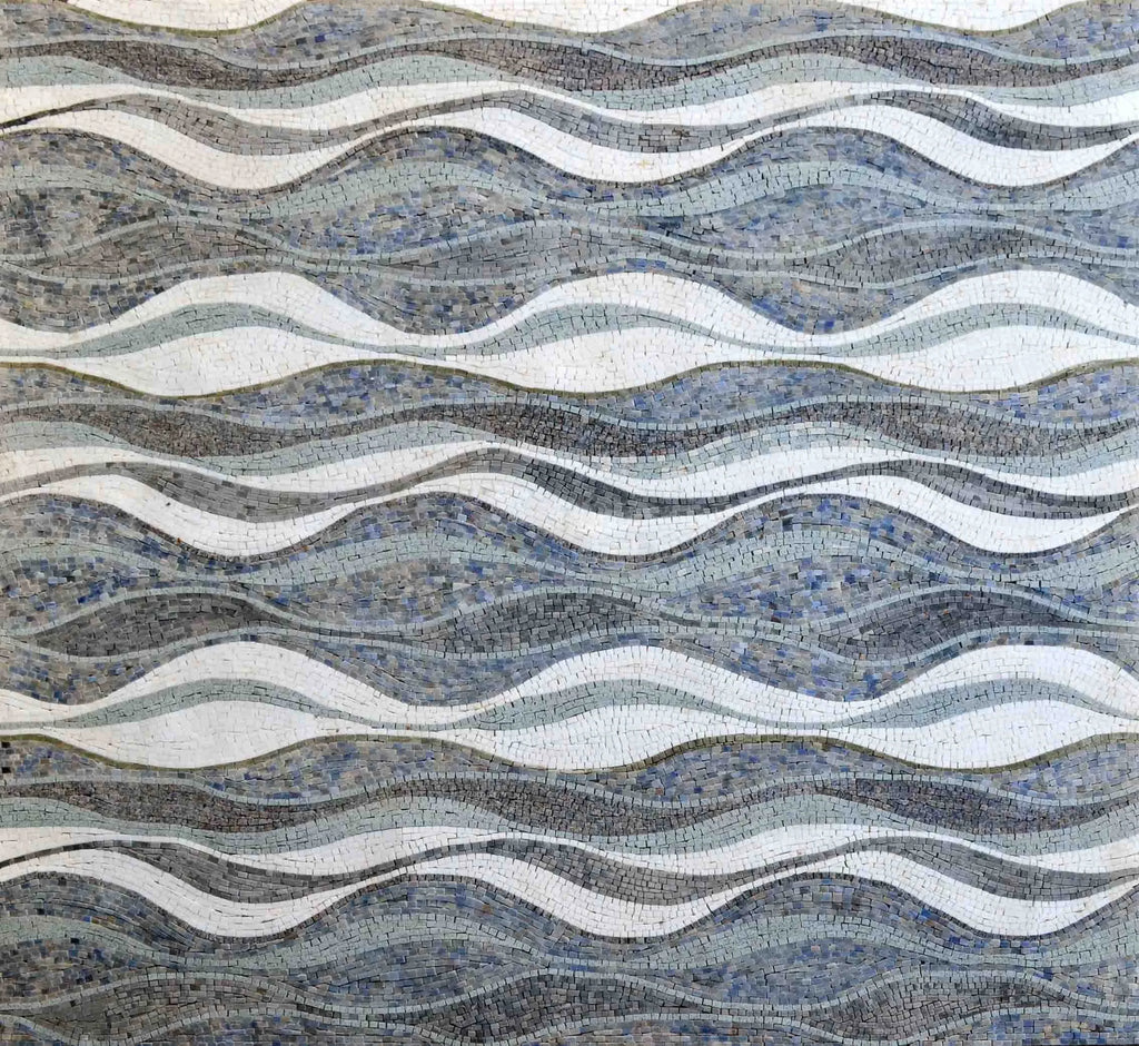 Patrones de mosaico - Olas del océano