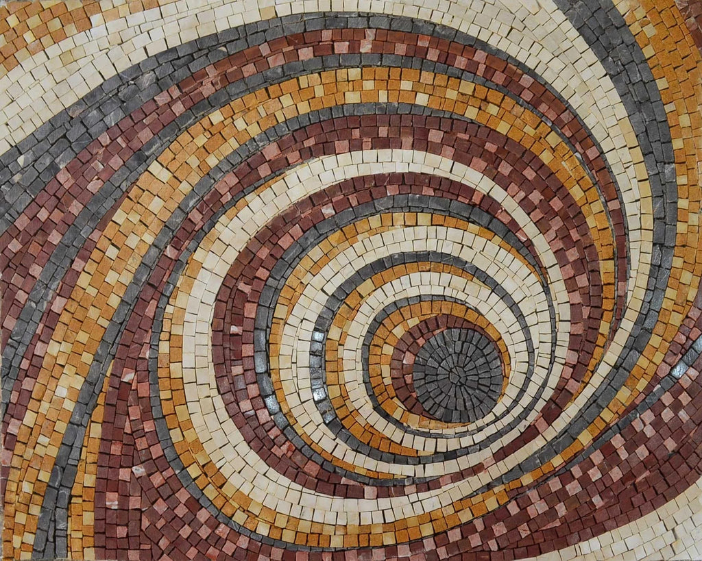 MosaicT esselation Mosaico con motivo a spirale