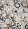 Papel tapiz de mosaico: patrones de círculos abstractos