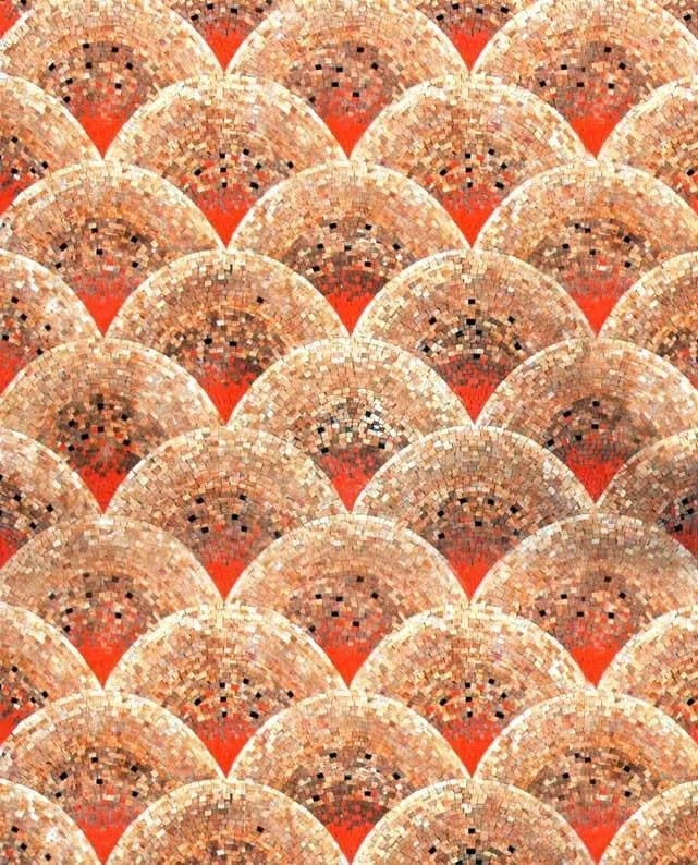 Papel Pintado Mosaico Viento Dispersión De Semillas