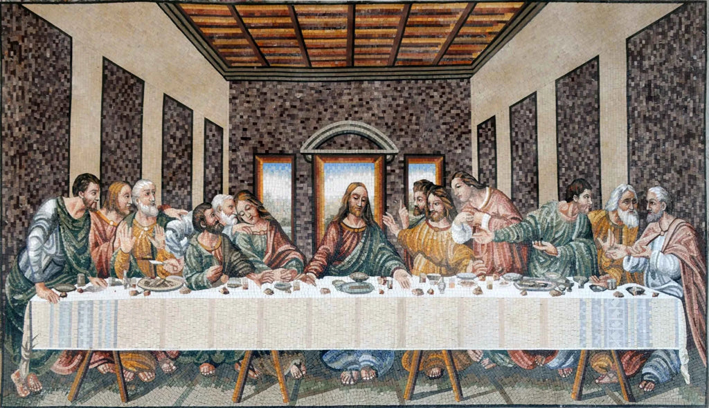 Leonardo da Vinci Last Supper Reproduction Mosaic