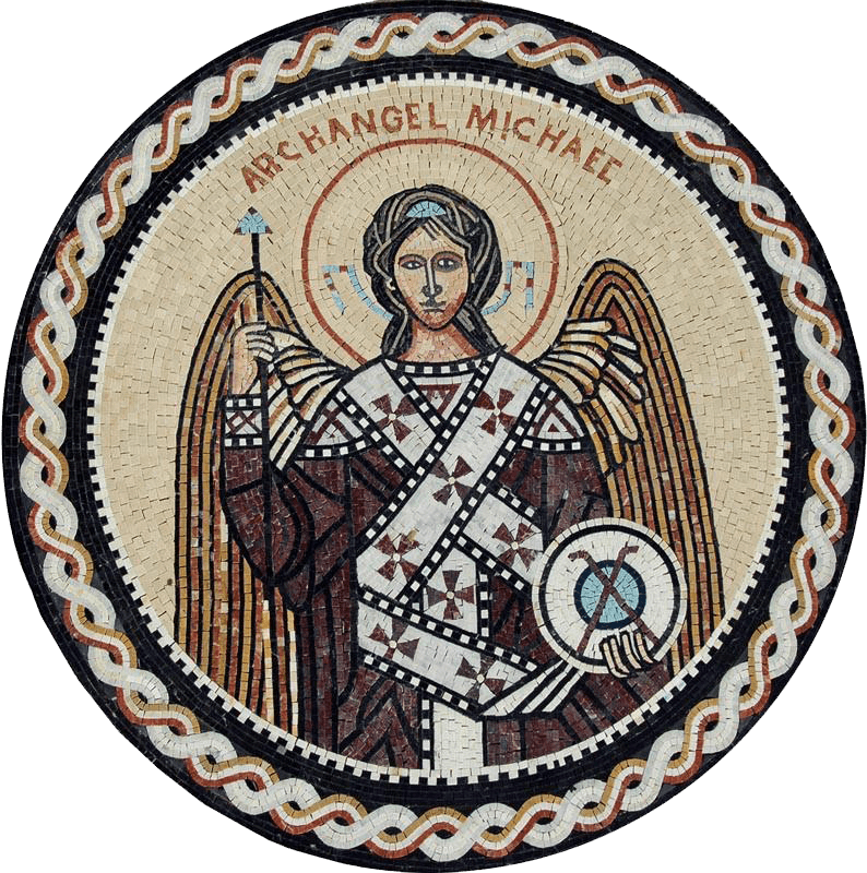Arcángel San Miguel Mosaico Icono