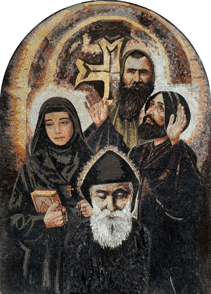 Art mural mosaïque icône chrétienne