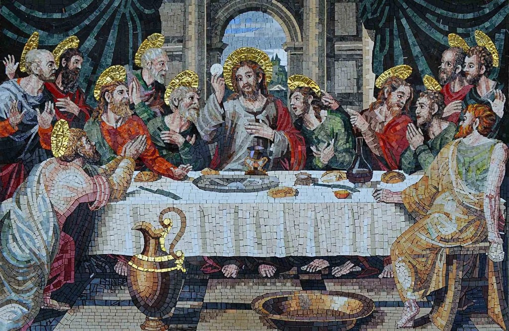 Christian Mosaic Art - The Last Supper