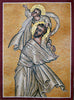 Mosaico Cristão - São José e Jesus