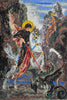 Icône - Portrait en mosaïque de Saint-Georges