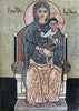Mosaico icônico de Jesus e Maria