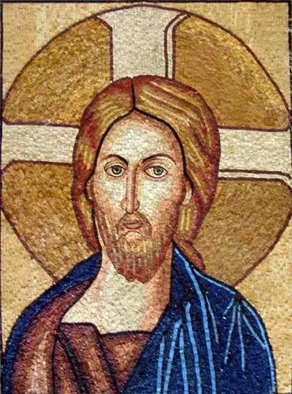 Mural Mosaico Jesucristo