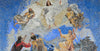 Mosaico de mármol religioso de la transfiguración de Jesucristo
