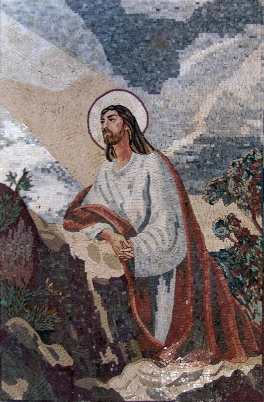 Jesús contemplando el Cosmos Mosaico