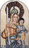 Jesus In the Arms of Mary Mosaic
