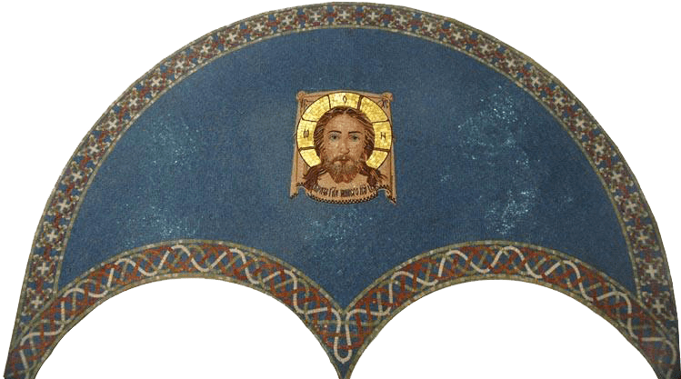 Art chrétien en mosaïque de marbre