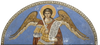 Icône de Saint Michel en mosaïque de marbre