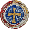 Mosaico de mármol cruzado maronita