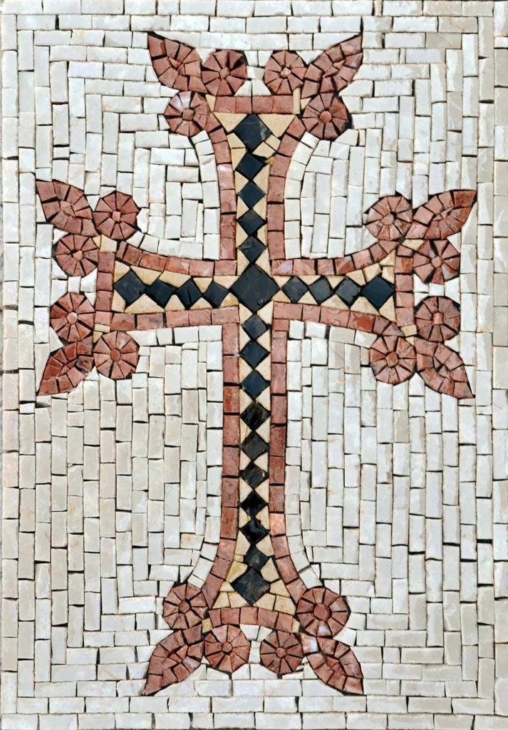 Arte mosaico - Cruz armenia khachkar