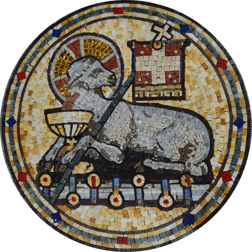 Mosaikkunst - Jerusalemer Lamm Gottes